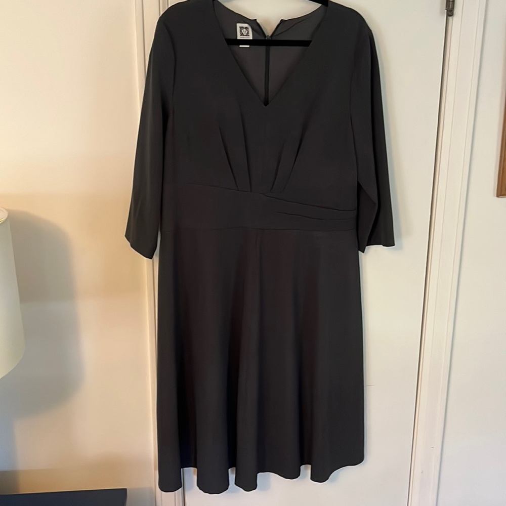 Charcoal knee length Anne Klein dress
